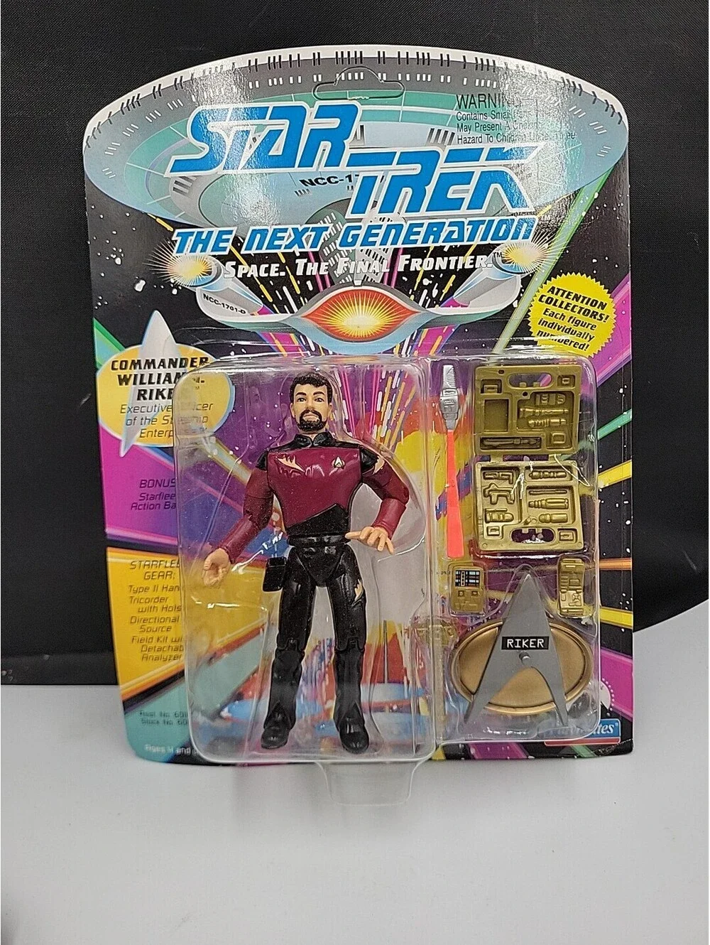 Star Trek The Next Generation Vintage Playmates Action Figure Lot of 6 NIP